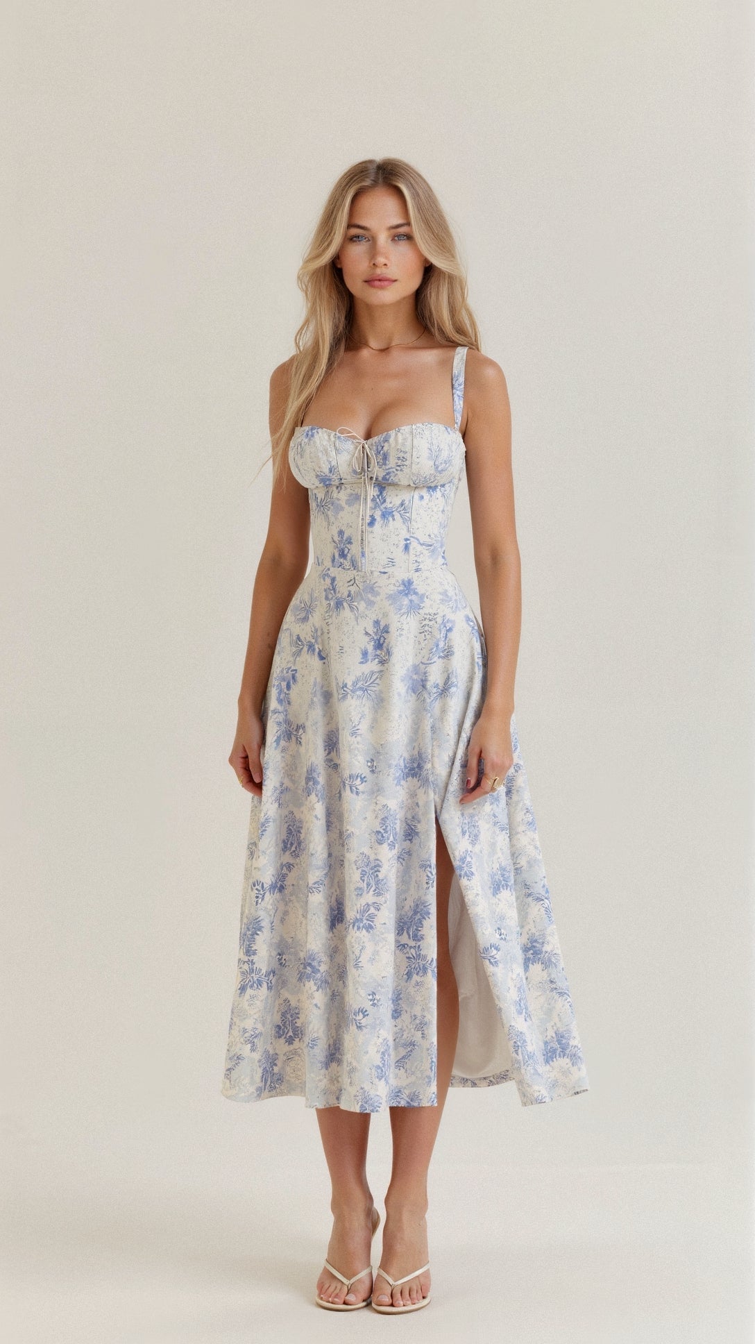 ELVIRA | Figurbetontes Sommerkleid mit Schleifendetail