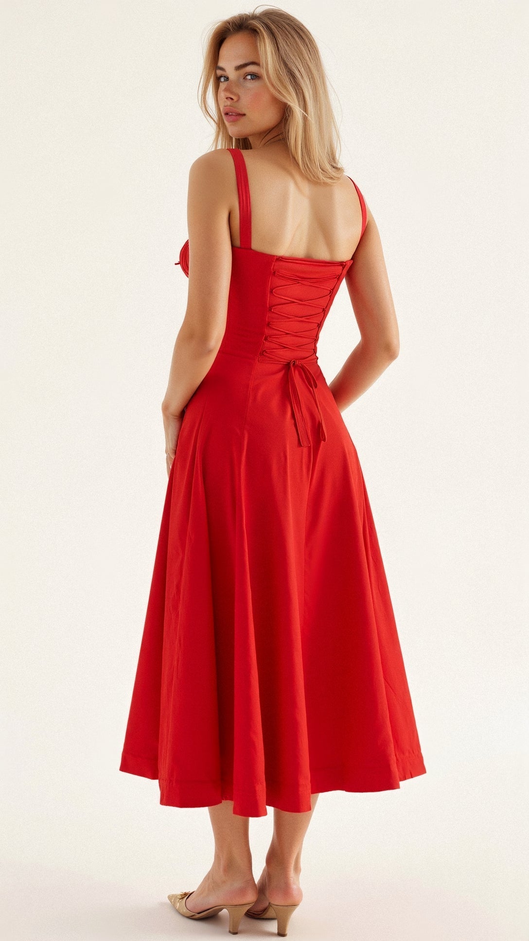 ELVIRA | Figurbetontes Sommerkleid mit Schleifendetail
