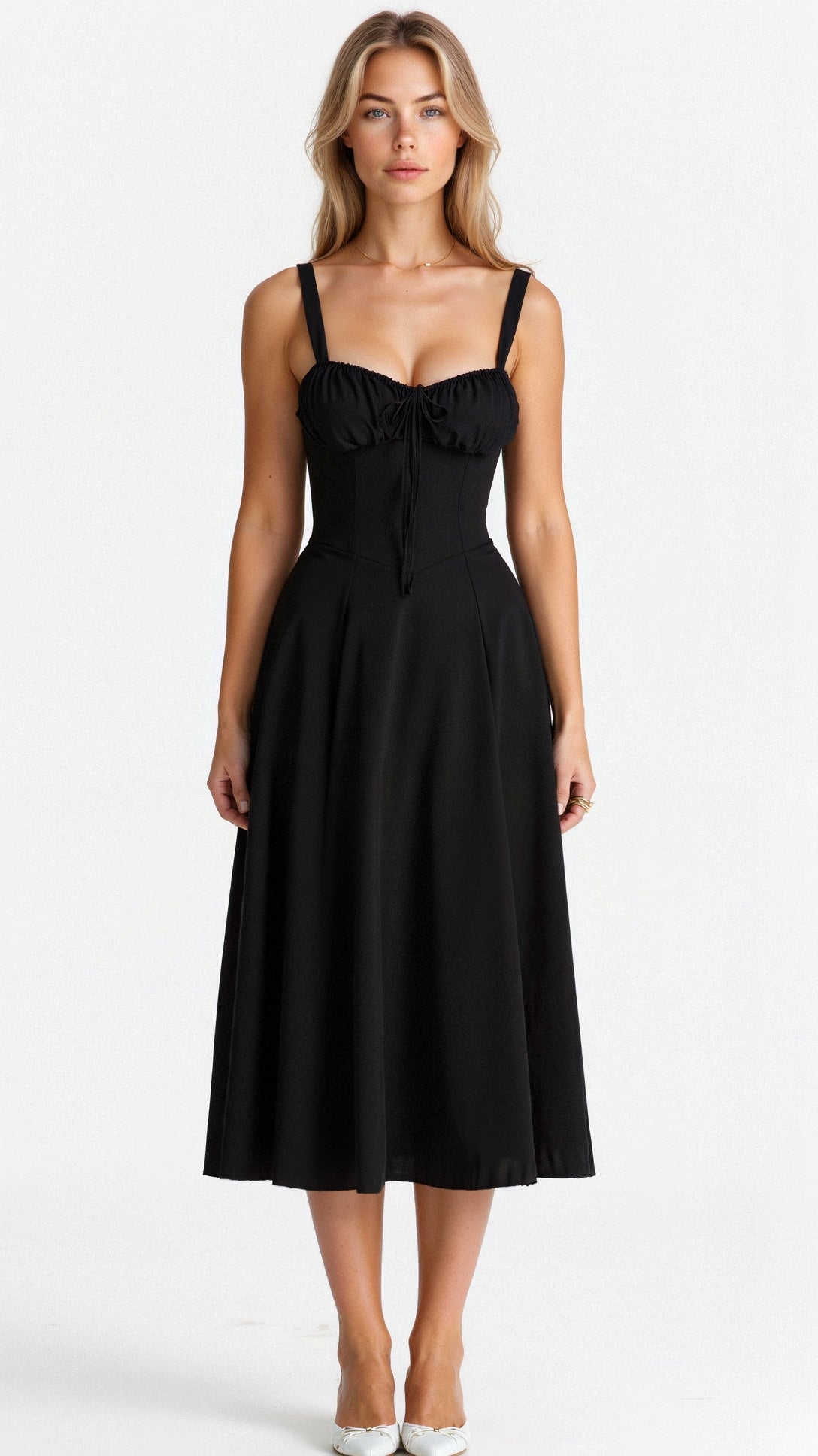 ELVIRA | Figurbetontes Sommerkleid mit Schleifendetail