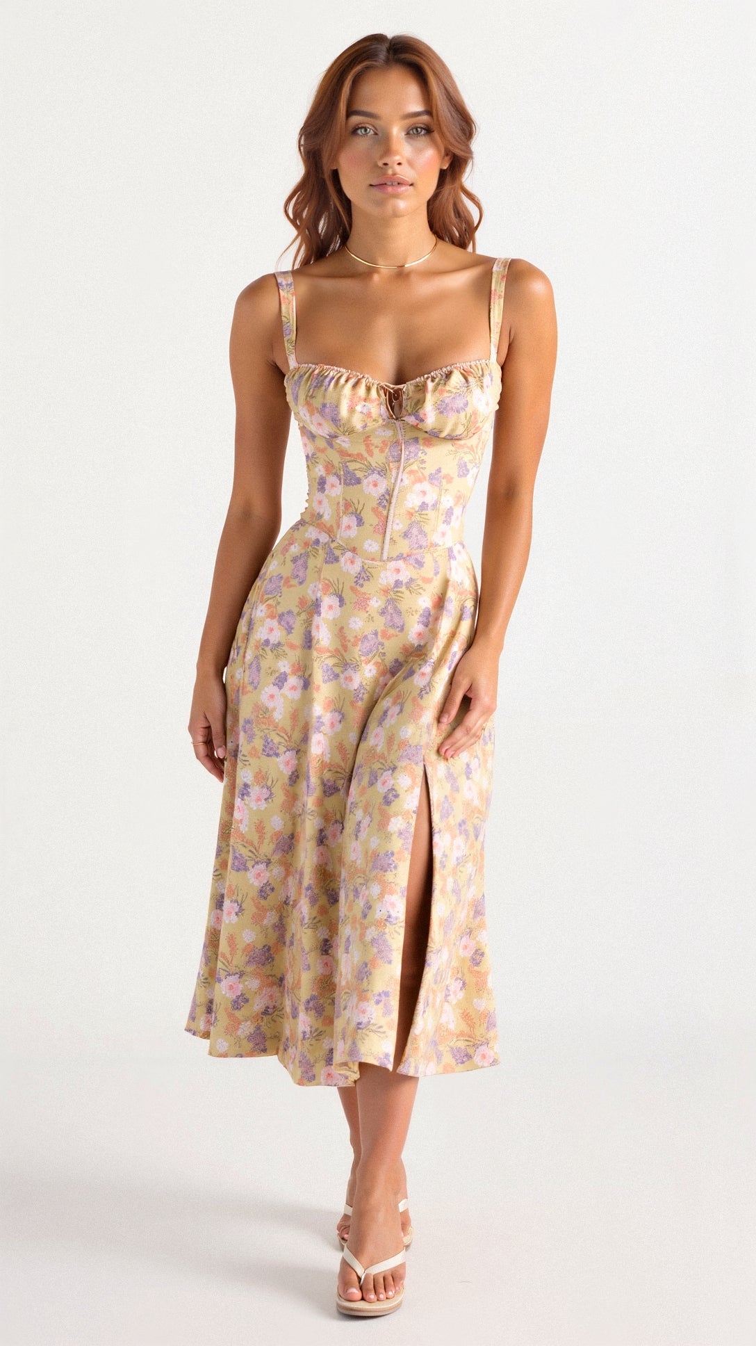 ELVIRA | Figurbetontes Sommerkleid mit Schleifendetail