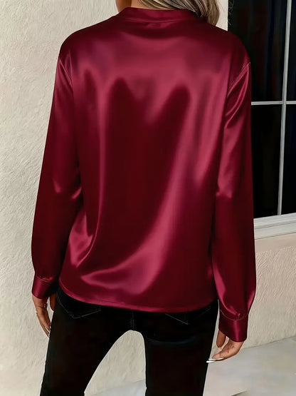 AURELIA | Elegante Satinschlupfbluse für zeitlosen Chic