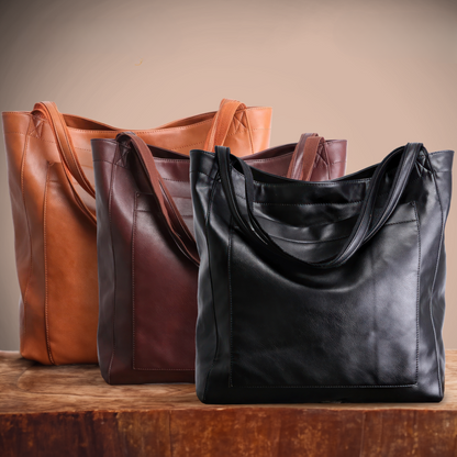 Lorena | Modern Chic Lederhandtasche – Stil trifft Alltagstauglichkeit