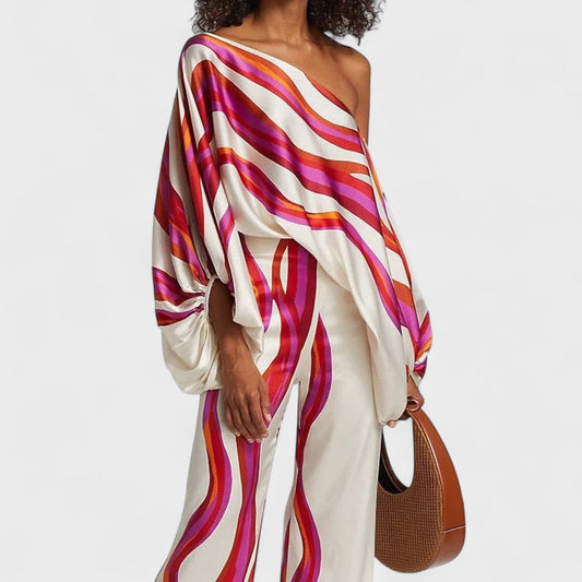 LOUISE | Zweiteiliges Set mit Statement-Print
