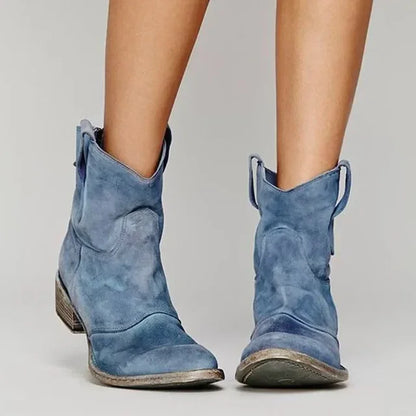 DESTINY | Elegante Cowboy-Stiefeletten im Vintage-Stil für Damen