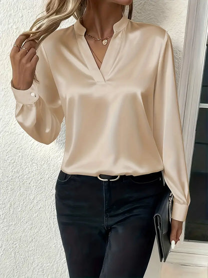 AURELIA | Elegante Satinschlupfbluse für zeitlosen Chic