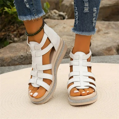 Mirella | Glitzernde Keilsandalen mit maximalem Komfort
