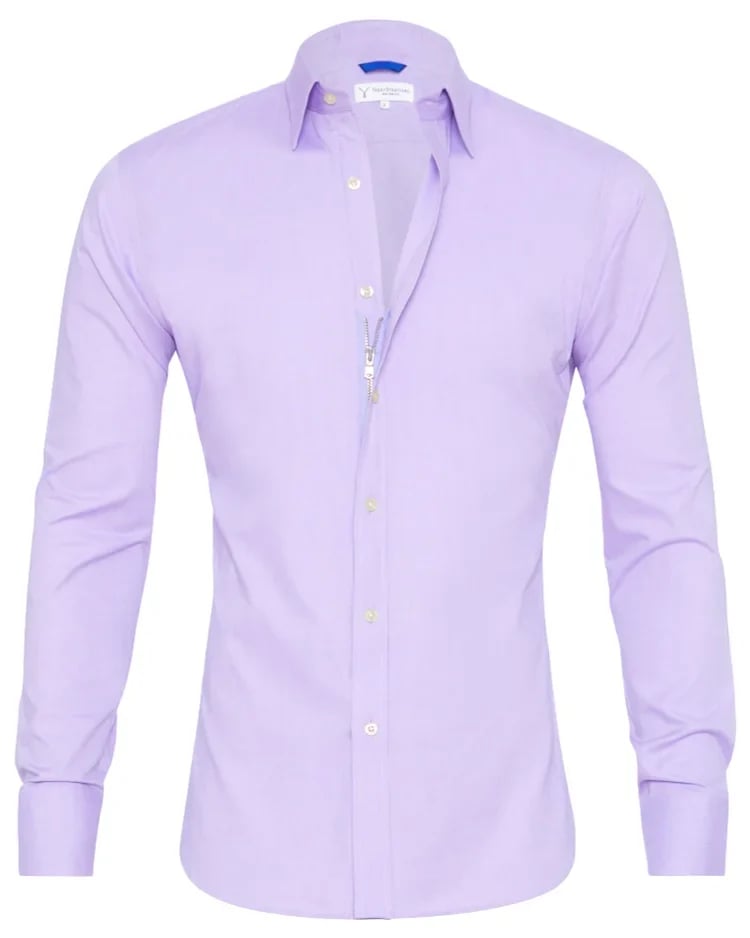 Oxford Stretch Zip Shirt (Kostenloser Versand)