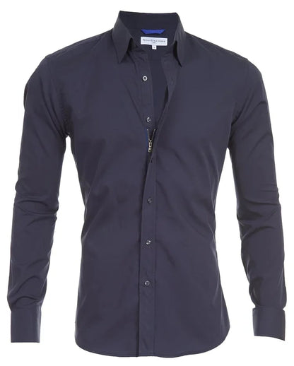 Oxford Stretch Zip Shirt (Kostenloser Versand)