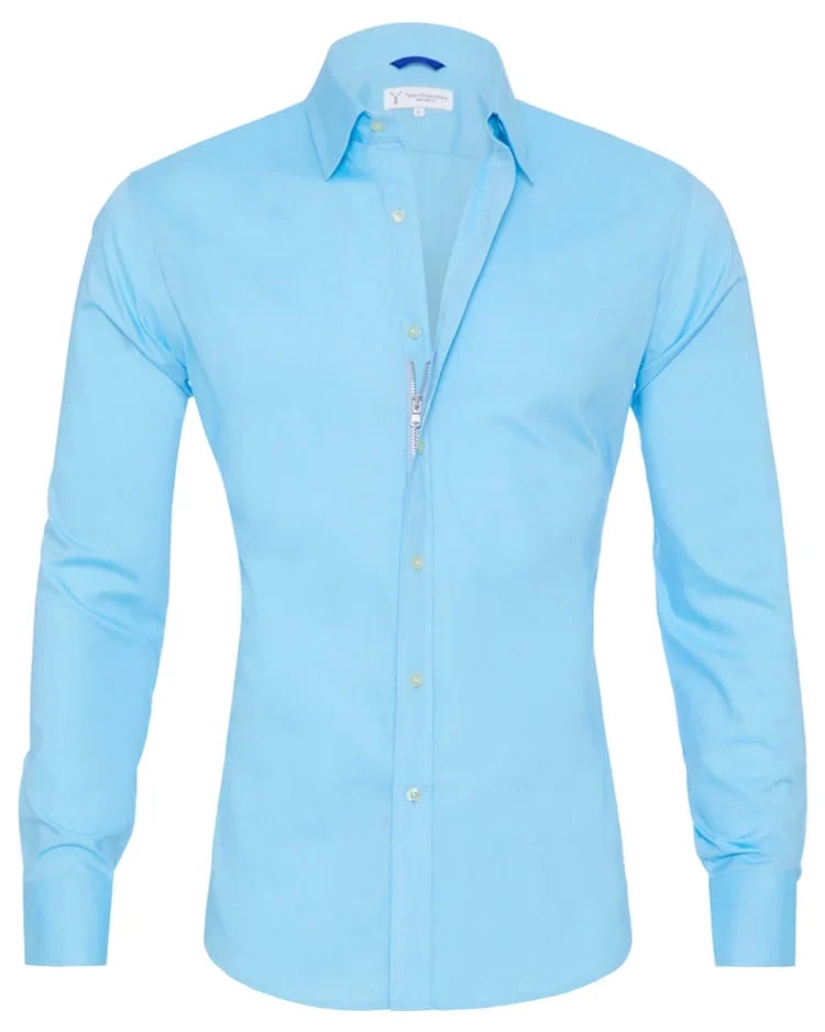 Oxford Stretch Zip Shirt (Kostenloser Versand)