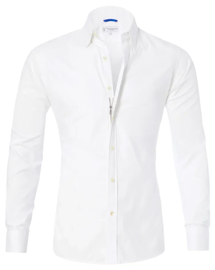 Oxford Stretch Zip Shirt (Kostenloser Versand)