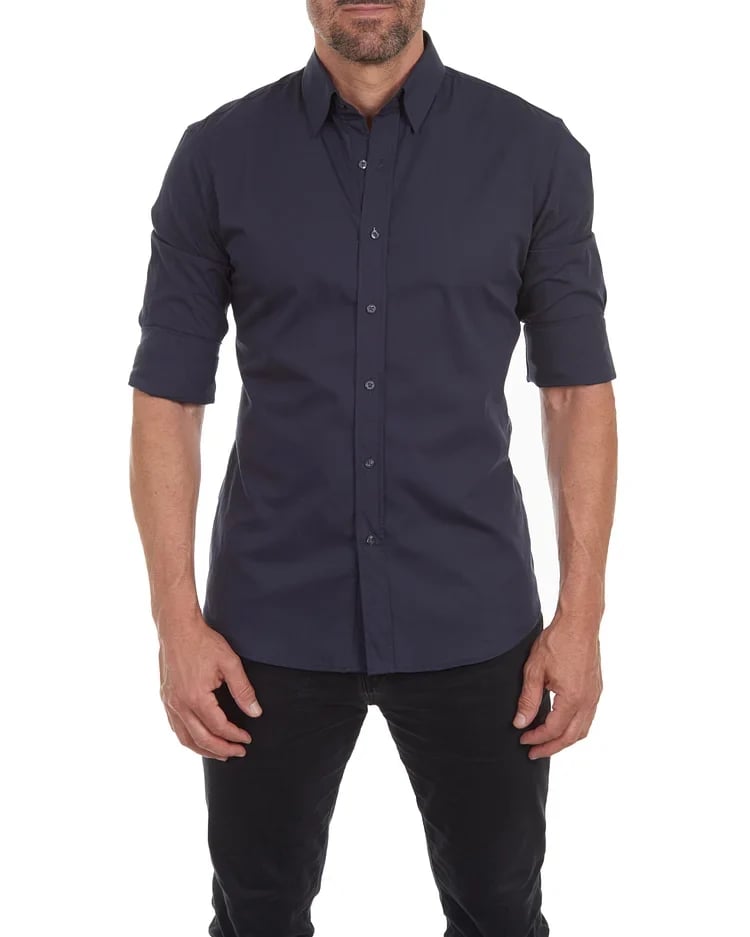 Oxford Stretch Zip Shirt (Kostenloser Versand)