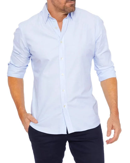 Oxford Stretch Zip Shirt (Kostenloser Versand)