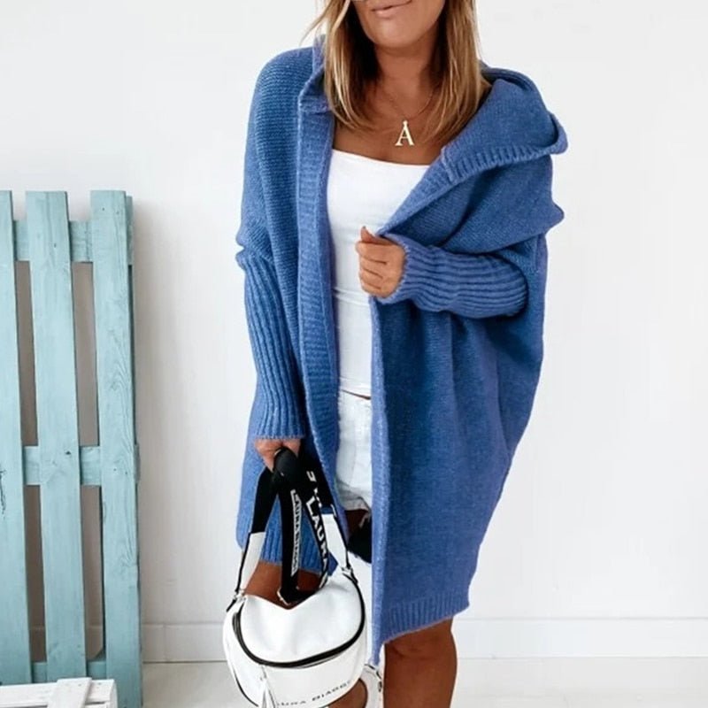 Comfy™ - Boxy-Cardigan in Übergröße mit langen Ärmeln