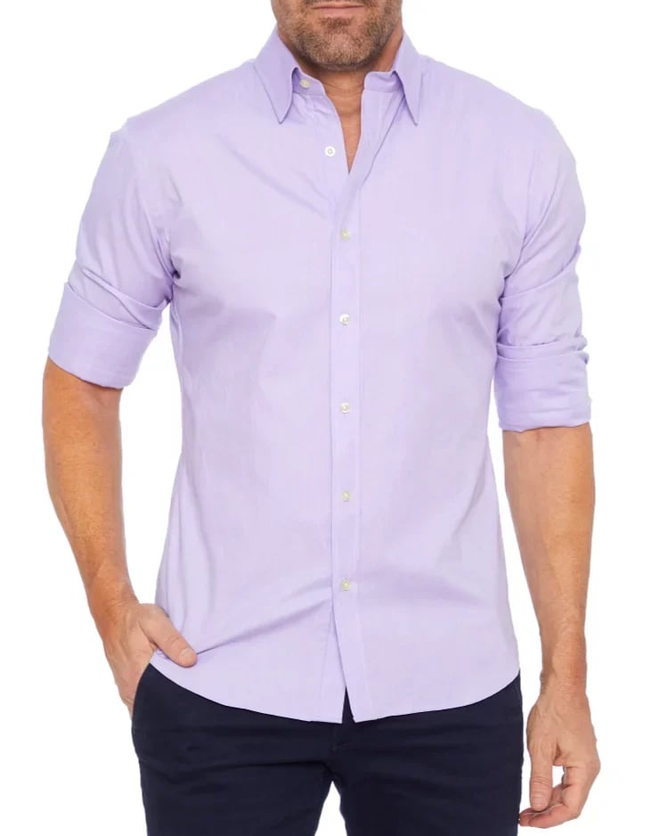 Oxford Stretch Zip Shirt (Kostenloser Versand)